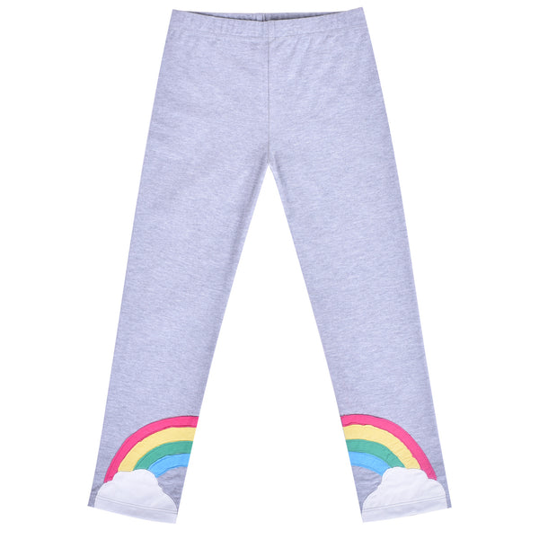 Girls Pants Leggings 2-pack Set Heart Rainbow – Sunny Fashion