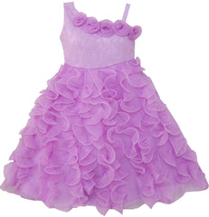 Flower Girl Dress Sequin Bridesmaid Wedding Party Size 5-14 Years