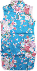 Girls Dress Artificial Silk Cheongsam Hot Children Clothing Size 12M-8 Years