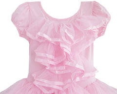 Girls Dress Tutu Dancing Tiered Skirt Ballet Party Size 2-10 Years