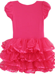 Girls Dress Tutu Dancing Tiered Skirt Ballet Party Size 2-10 Years