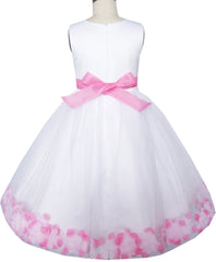 Flower Girl Dress Princess Rose Mesh Sequin Wedding Size 2-14 Years