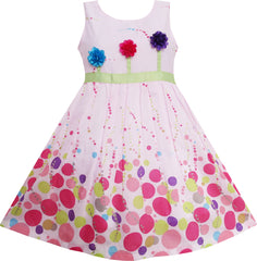 Girls Dress Unicorn Rainbow Summer Sundress Size 4-12 Years