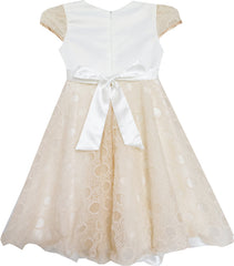 Flower Girls Dress Tiered Ruffle Skirt Pageant Size 3-10 Years