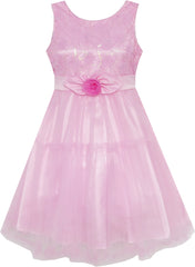 Girls Dress Shinning Sequins Tulle Layers Wedding Pageant Size 2-12 Years