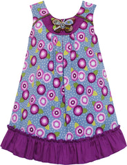 Girls Dress Little Girl Sleep In Flower Pattern Butterfly Size 1-16 Years