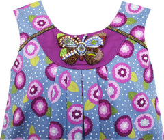 Girls Dress Little Girl Sleep In Flower Pattern Butterfly Size 1-16 Years