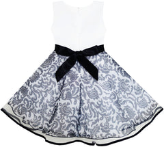 Girls Dress Tulle Bridal Lace With Flower Detailing Size 3-14 Years