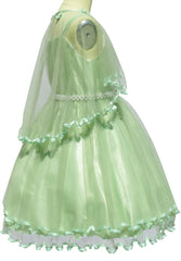 Girls Dress Cape Cloak Dress Butterfly Wedding Size 3-14 Years