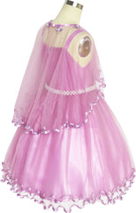 Girls Dress Cape Cloak Dress Butterfly Wedding Size 3-14 Years