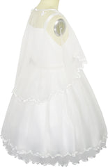 Girls Dress Cape Cloak Dress Butterfly Wedding Size 3-14 Years