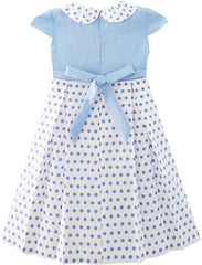 Girls Dress Belted School Pleated Hem Size 4-14 Years