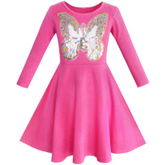 Girls Dress Owl Ice Cream Butterfly Sequin Everyday Dress Size 4-14 Years