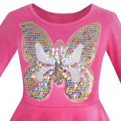 Girls Dress Owl Ice Cream Butterfly Sequin Everyday Dress Size 4-14 Years