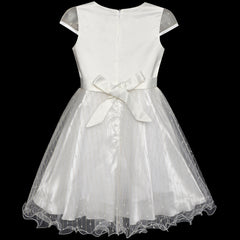 Flower Girls Dress Tiered Ruffle Skirt Pageant Size 3-10 Years