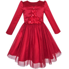 Girls Dress Satin Silk Butterfly City Building View Size 4-14 Years