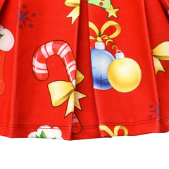 Girls Dress Christmas Tree Xmas Stockings Holiday Size 4-12 Years