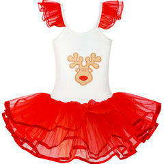 Girls Dress Cute Tutu Dancing Heart Party Size 2-8 Years