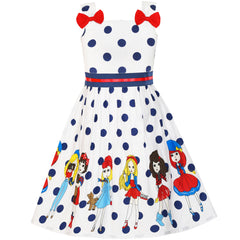 Girls Dress Bug Dot Size 2-10 Years