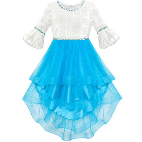 Girls Dress Hi-lo Party Dancing Pageant Size 6-14 Years