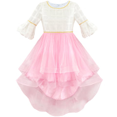 Girls Dress Hi-lo Party Dancing Pageant Size 6-14 Years