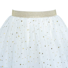 Girls Skirt Pearl Stars Sparkling Tutu Dancing Size 2-12 Years