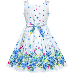 Girls Dress Flower Petal Summer Sundress Butterfly Size 4-12 Years