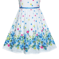 Girls Dress Flower Petal Summer Sundress Butterfly Size 4-12 Years