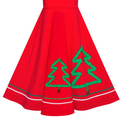 Girls Dress Christmas Hat Velvet Long Sleeve Holiday Size 4-14 Years