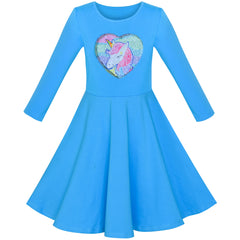 Girls Dress Owl Ice Cream Butterfly Sequin Everyday Dress Size 4-14 Years