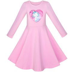 Girls Dress Owl Ice Cream Butterfly Sequin Everyday Dress Size 4-14 Years