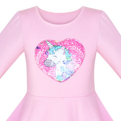 Girls Dress Owl Ice Cream Butterfly Sequin Everyday Dress Size 4-14 Years