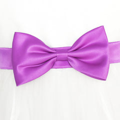 Girls Dress Bow Tie Color Contrast Size 4-12 Years