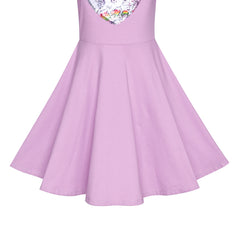 Girls Dress Owl Ice Cream Butterfly Sequin Everyday Dress Size 4-14 Years