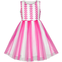 Girls Dress Pleated Tulle Princess Party Wedding Pageant Size 7-14 Years