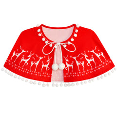 Girls Dress Cape Cloak Christmas Year Holiday Party Size 4-14 Years