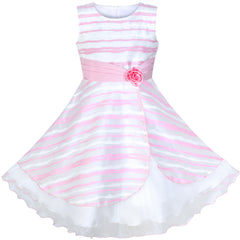 Girls Dress Wine Dot Tulle Party Pageant Unique Design Size 4-12 Years