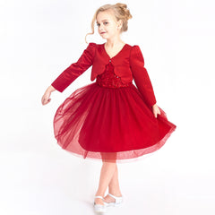 Girls Dress Satin Silk Butterfly City Building View Size 4-14 Years