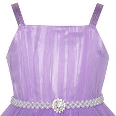 Girls Dress Cape Pearl Belt Wedding Party Size 3-14 Years