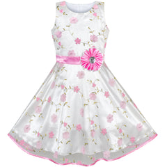 Girls Dress Rose Wedding Pageant Size 4-14 Years