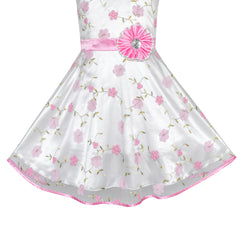 Girls Dress Rose Wedding Pageant Size 4-14 Years