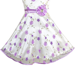 Girls Dress Rose Wedding Pageant Size 4-14 Years