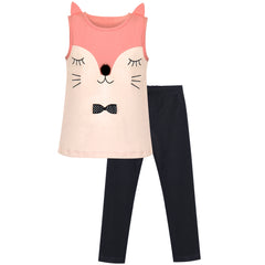 Girls Outfit Set Tee And Pants Zebra Clothing Set Size 2-10 Years