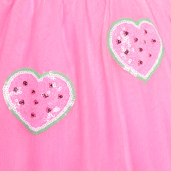 Girls Skirt Heart Sequins Sparkling Tutu Dancing Size 2-12 Years