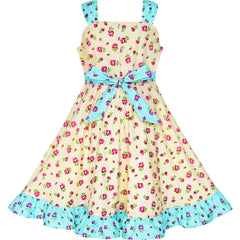 Girls Dress Bug Dot Size 2-10 Years