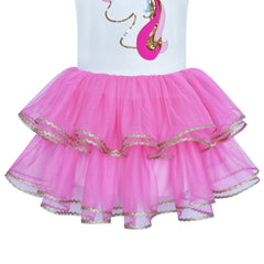 Girls Dress Tutu Dancing Tiered Skirt Ballet Party Size 2-10 Years