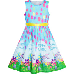 Girls Dress Flower Print Size 2-12 Years