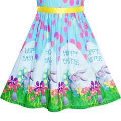 Girls Dress Flower Print Size 2-12 Years