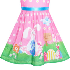 Girls Dress Flower Print Size 2-12 Years