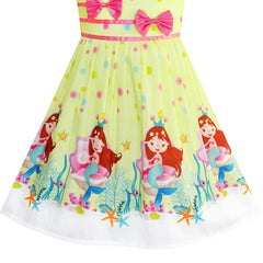 Girls Dress Unicorn Rainbow Summer Sundress Size 4-12 Years